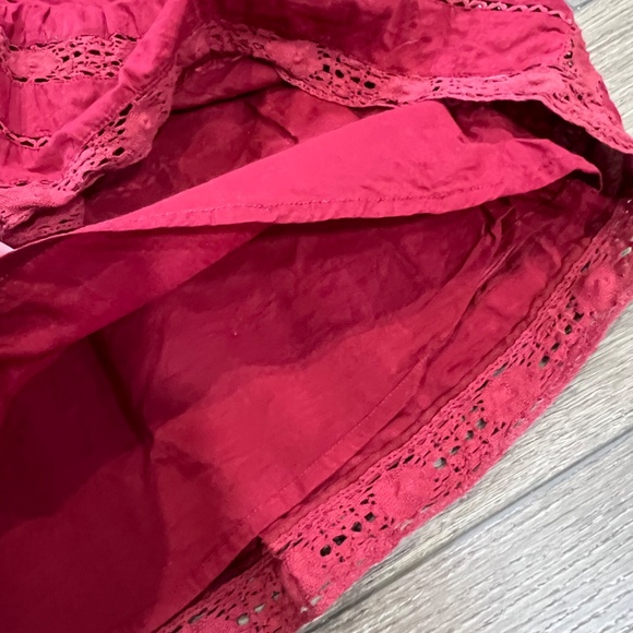 Tularosa Payton Lace Dress Burnt Cayenne 3/4 Sleeve Button Front Sz XS Revolve - Picture 8 of 14